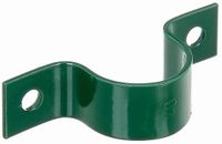 Alberts 855390 buisklem | voor bevestiging van omheiningspalen aan muren | verzinkt, groene kunststof coating | voor paal-Ø 38 mm | set van 10
