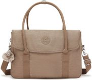 Kipling Superworker Working Bag Tan Beige Taupe Schoudertas Laptoptas