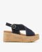 VIA VAI Sissel Capri Sandalen - Met Sleehak - Blauw - Maat 39