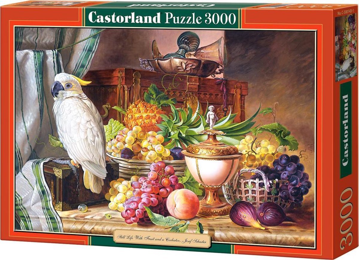 Castorland Copy of Still Life With Friut and a Cockatoo, Josef Schuster - Legpuzzel - 3000 Stukjes