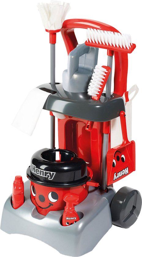 Casdon Henry Hoover Deluxe Reinigingswagen - Speelgoedschoonmaakset