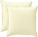 vidaXL - Kussensloop - 2 stuks - HOUTEN - Crèmekleurig - 55 x 55 cm - Polyester