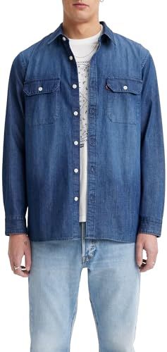 Levi's Jackson Worker Shirt - Heren - Sterling Dark Wash - Maat S