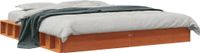 Maison Exclusive - Lit en bois massif sans matelas, brun lavé, 180x200 cm