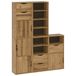 vidaXL Bijzetkasten ODDA 40x24x79 cm Massief Grenenhout