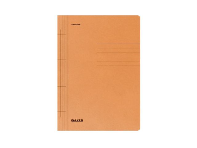 FALKEN Snelhechtmap A4, Gerecycled Karton, Oranje