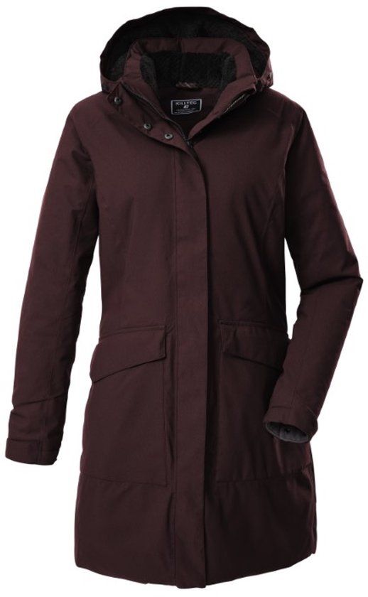 Killtec dames winterjas - parka - 43313 - rood - functioneel - maat 40