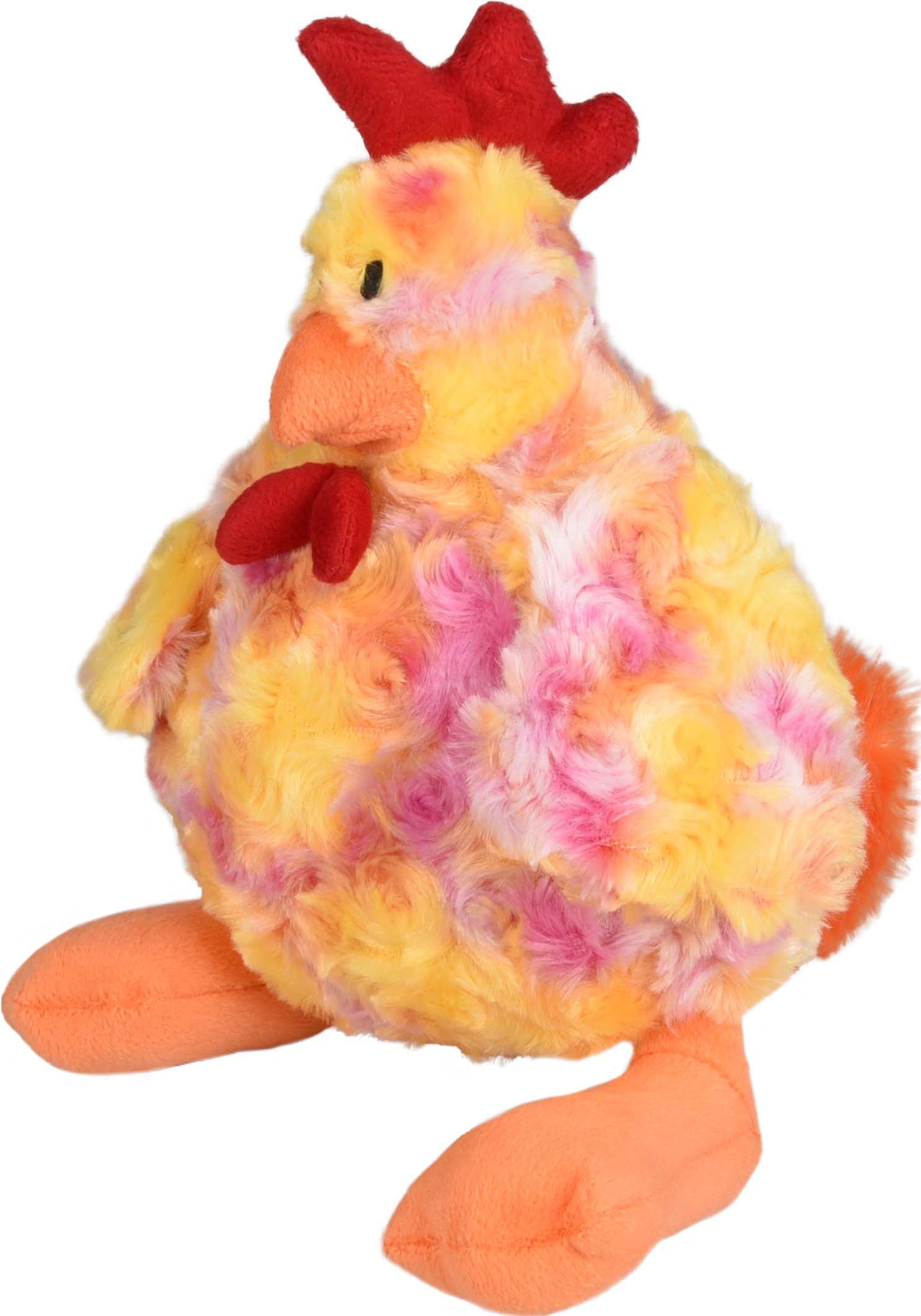 FLAMINGO Hondenspeelgoed lorio pluche kip small geel 32 cm