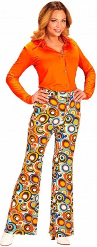 Generik Groovy jaren 70 bubbel broek voor vrouwen - 8003558091461