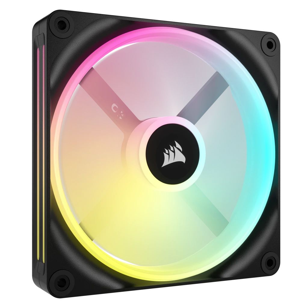 Corsair QX140 RGB 140mm Case Fan - Black & White (2-pack)