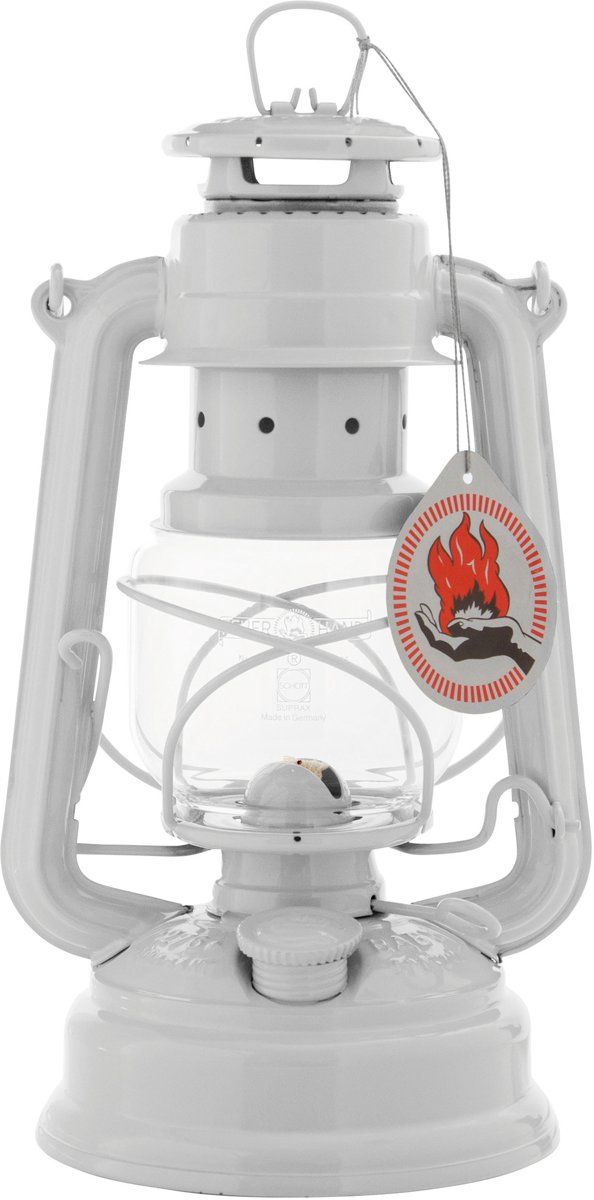 Feuerhand Stormlantaarn 26 cm Verzinkt Wit - 4250435703052