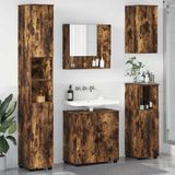 Maison Exclusive - Ensemble de meubles de salle de bain, 5 pièces, bois fumé, 61 x 35 x 64 cm