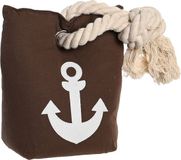 Item International Items Deurstopper Anker Blok - 1 kilo gewicht - met oppak lus - bruin - 13 x 20 cm