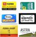 Scheermesjes Feather Razor Blades Club scheermesjes voor heren, tweesnijdend scheermesje voor heren, 40 mesjes: Feather, Derby, Personna Platinum, Permasharp, Wilkinson Sword, Astra