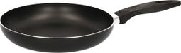 Merkloos HI Koekenpan - zwart - D24 cm - aluminium - met dubbel antiaanbaklaag