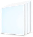 HOFTRONIC 6x LED Paneel - 60x60 cm - 18/25 Watt - 4500 lumen - 6500K daglicht wit