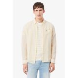 Lacoste casual overhemd lichtgeel