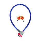 Legami - Bike Lock fietsslot met sleutel, thema ruimte, buitenkant van polyester, binnenkant van metaal, lengte 75 cm, fietsaccessoires voor kinderen