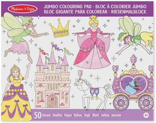 MELISSA & DOUG - Princess & Fairy - Kleurboek