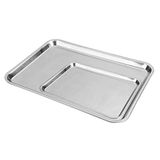 Trays Zonder Handgrepen 31X24 Cm Zilver Roestvrij Staal - 1 Eenheden