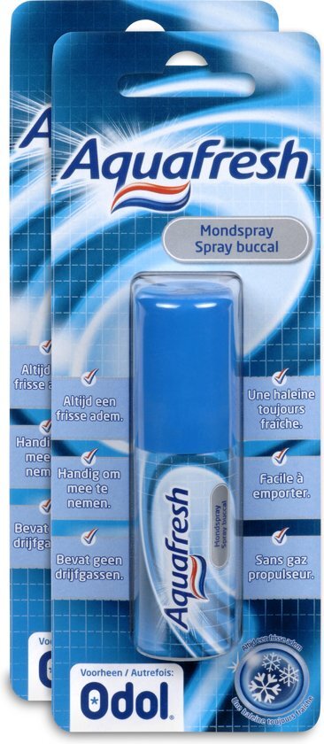 Aquafresh Mondspray - 2 st - Voordeelverpakking
