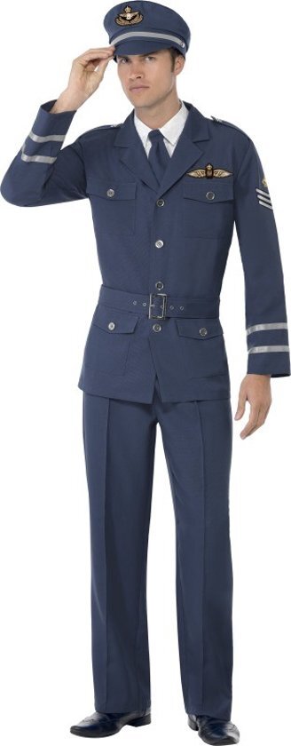 Vegaoo Piloten kostuum voor heren - Verkleedkleding - Large