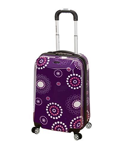 Rockland pannenset bagage 50,8 cm polycarbonaat carry on bagage, paars pearl, één maat