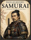 Faces of History: Samurai: A Grayscale Portrait Coloring Book