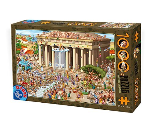 dtoys 4 - puzzel cartoon - parthenon, 1000 stuks