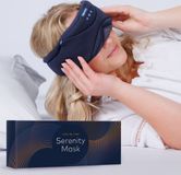 Slowwave Serenity Mask - New generation bluetooth slaapmasker - inclusief White, Pink en Brown Noise - Inclusief Binaural Beats - Met handige timer - Blauw