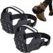 Merkloos Wan GmbH Wandelspikes - Antislipschoenplaatjes - Veilig wandelen - 9 metalen noppen - Maat 41-44 - Zwart