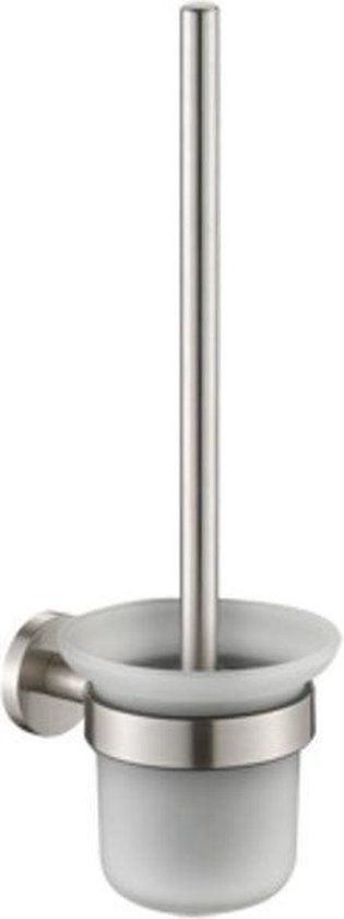 Plieger Vigo Toiletborstel - Geborsteld Chroom - Wandmodel - 10 Jaar Garantie