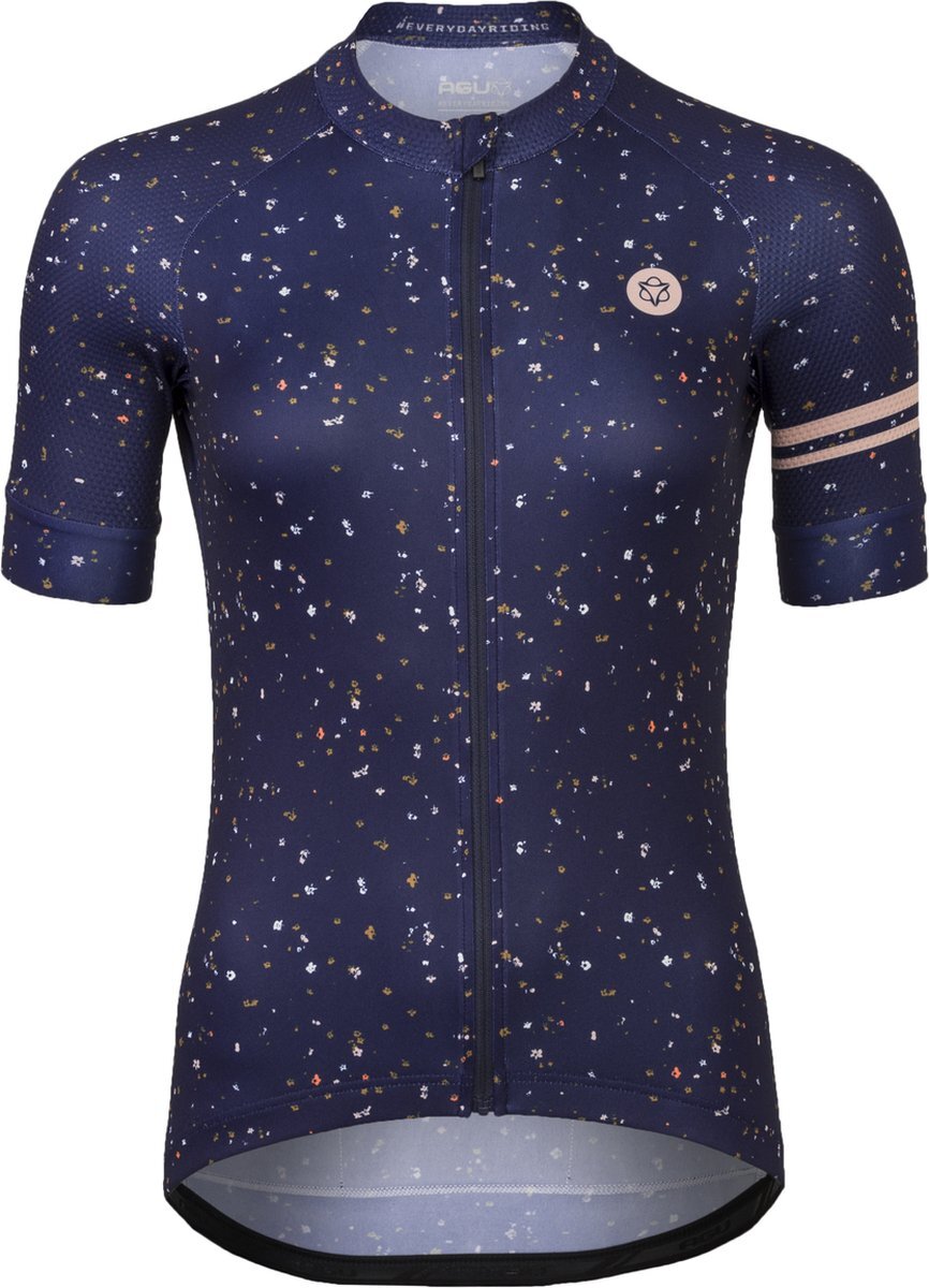 AGU Mini Flower Fietsshirt Trend Dames - Blauw - XL