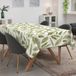 ANRO Tafelkleed Beige damast Groen 160x140cm