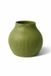 LUNARO™ Design Vaas – Organische Bolvorm met Verticale Ribstructuur – Ø18 cm – 20 cm Hoog – Moderne 3D Geprinte Bloemenvaas – Strakke Scandinavische Design Vaas voor Droogbloemen en Verse Bloemen – Decoratieve bloempotten voor binnen – Vert
