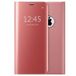 Étui à Rabat Luxury Mirror View pour iPhone 7/8/SE (2020)/SE (2022) - Rose Doré