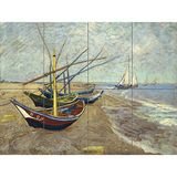 Artery8 Van Gogh Vissersboten Op Het Strand Van Les Saintes XL Giant Paneel Poster (8 Secties)