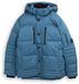 Tom Tailor - Plus Size - Pufferjas met afneembare capuchon - Maat 3XL - real teal blue