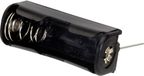 Tru Components BH-511-4P Batterijhouder 1 N (lady) Contactpolen