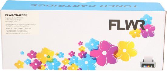 FLWR TN-423 Zwart Toner - Geschikt voor Brother - 4000 Pagina's
