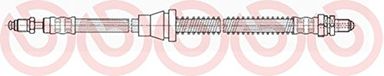 BREMBO Bremsschlauch T24031 Lengte: 535mm, Compatibel met: FORD KA