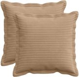 vidaXL - Kussensloop - 2 stuks - Bruin - 35 x 35 cm - Corduroy