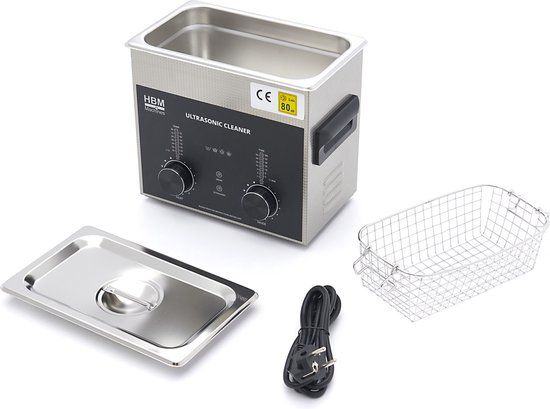 HBM High Precision Ultrasoon Reiniger 3,2 Liter - Zwart - 120W - H131544