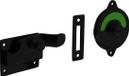 Intersteel WC-overslag met bocht rood / groen mat zwart
