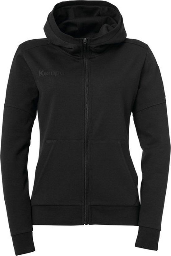 Kempa Status Hood Jacket Women Black Size 2XL
