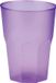 Santex drinkglazen frosted - lila paars - 6x - 420 ml - onbreekbaar kunststof - Cocktailglazen