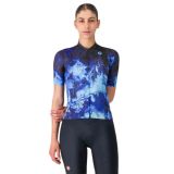 Castelli Cosmic Maillot de cyclisme à manches courtes Bleu XS Femme