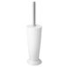 TATAY Toiletborstel met houder, staand, gesloten, polypropyleen, BPA-vrij, wit, 9,5 x 9,5 x 39,5 cm