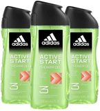 Adidas Shower Gel Active Start - 3 x 250 ml - Voordeelverpakking