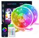 HOVVIDA Ledstrip, 20 m, wifi, compatibel met Alexa en Google Home, 30 leds/meter, 2 x 10 m, RGB-verlichting, 24 V, 600 leds, app en afstandsbediening, muziekmodus, led voor kamer, keuken, slaapkamer